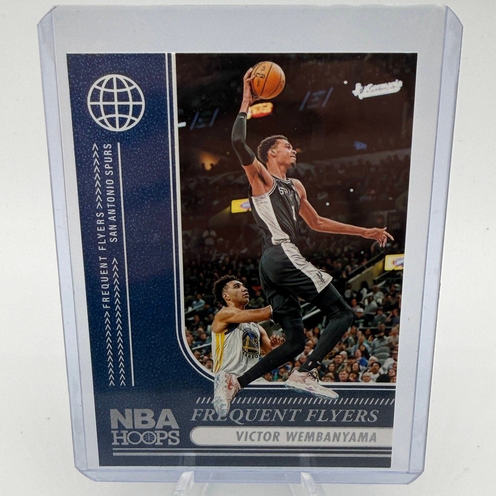 Victor Wembanyama 2024-25 Panini‎ NBA Hoops Frequent Flyers No. 10 Spurs Card